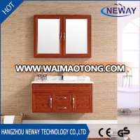 Modern wall mounted aluminum furniture cabinet with mirror cabinet