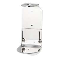 Single Brushed Stainless Steel Wall Mounted Bracket 500ml Liquid Soap Dispenser Holder