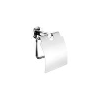 Customized 5-Star luxury hotel bathroom stainless steel accessories toilet paper roll holder toilet brush holder wall