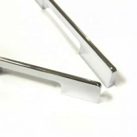 Polished Chrome & Brush Satin & Black Square Solid High Quality Aluminium profile Kitchen Cabinet Pull Handles