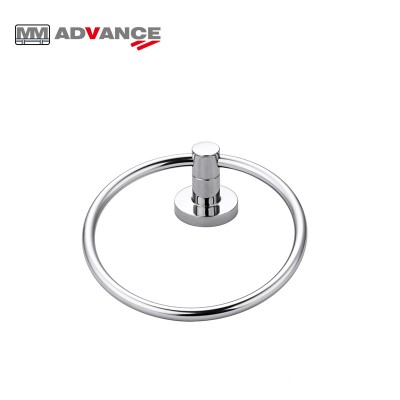 Wall Mount Bath Towel Ring Satin Finish Bathroom Hardware Set Hand Towel Holder Brushed Nickel Circle Rings Towel Rack