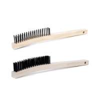 Steel wire Industrial rust removal brush Durable Wooden Long Handle Brush