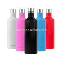 16 oz Stainless Steel Double Walled Vacuum Insulated Metal Water Bottle