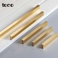 TOCO Luxury Aluminium Profile Porcelain Kitchen Cabinet Long Hardware Pull Cart Handle