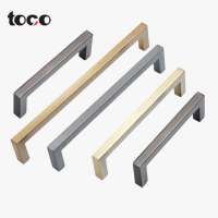 toco pull handle antique popular aluminum profile Square d pull handle black furniture drawer accessories handle