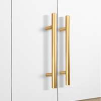 Handles New Aluminum Alloy Metal Modern Gold Brass Cupboard Wardrobe Pull Window China Drawer Kitchen Cabinet Furniture Handles