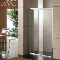 Aluminum Profile Sliding Shower Door 6mm Tempered Clear Glass